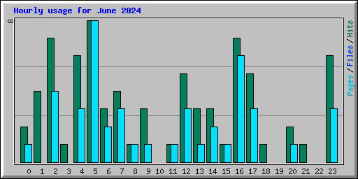 Hourly usage for June 2024